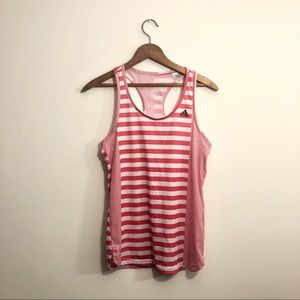 Adidas Climalite striped tank top